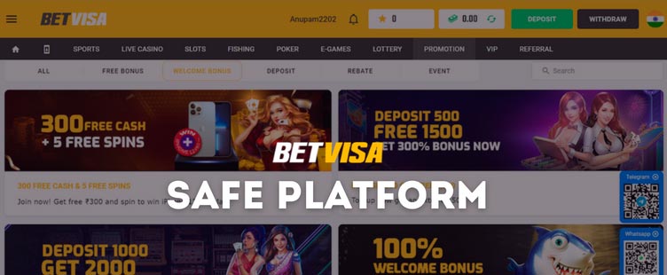 Betvisa platform offers services