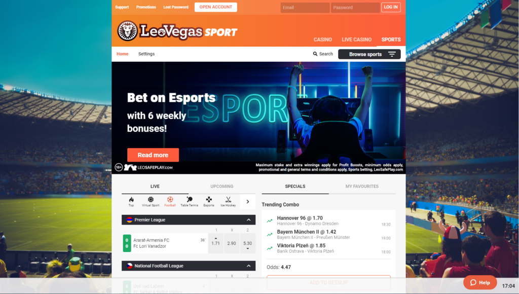 leovegas sport bet