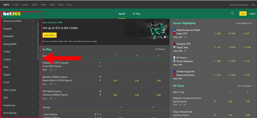 sport betting bet365